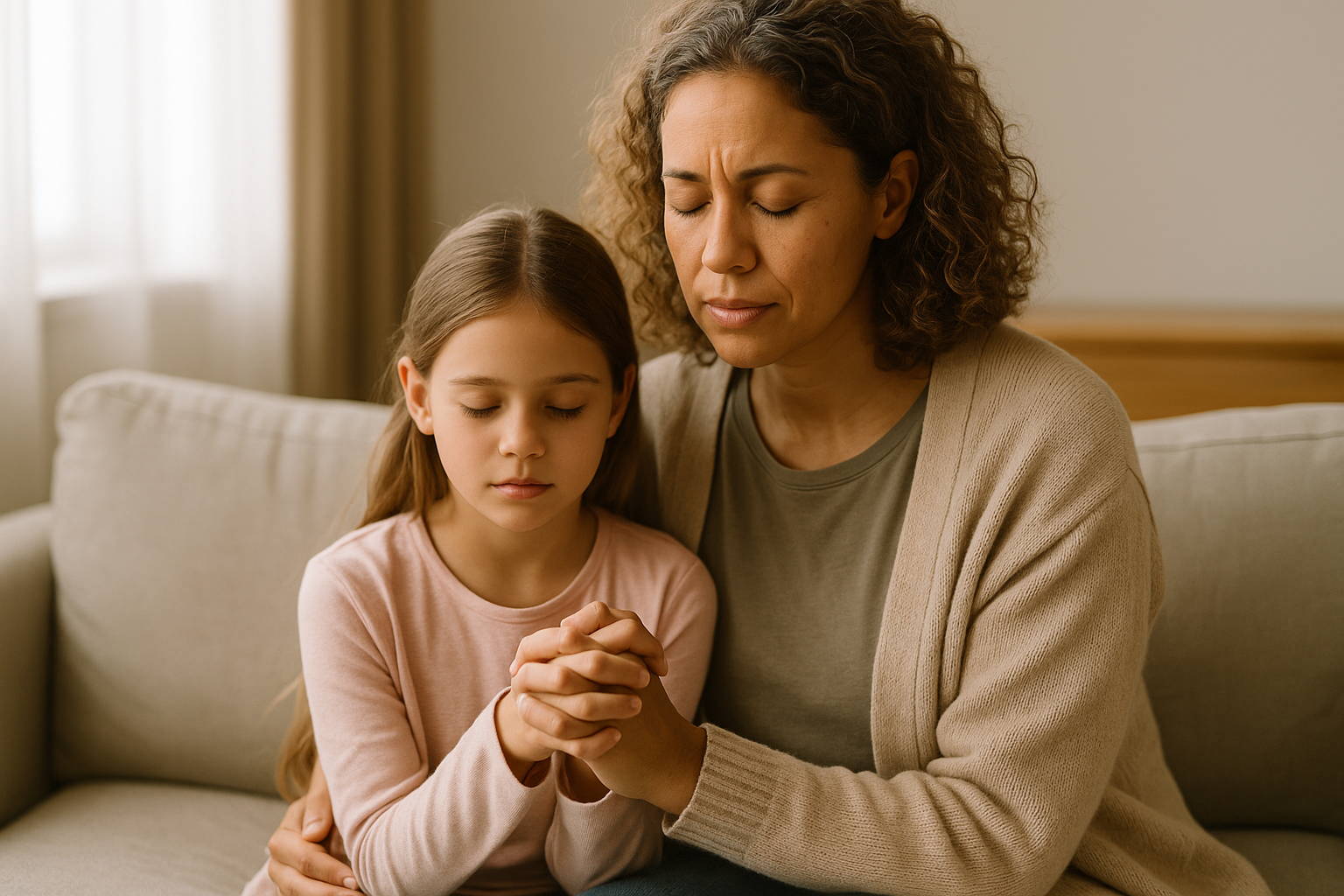 oração guiada para mães