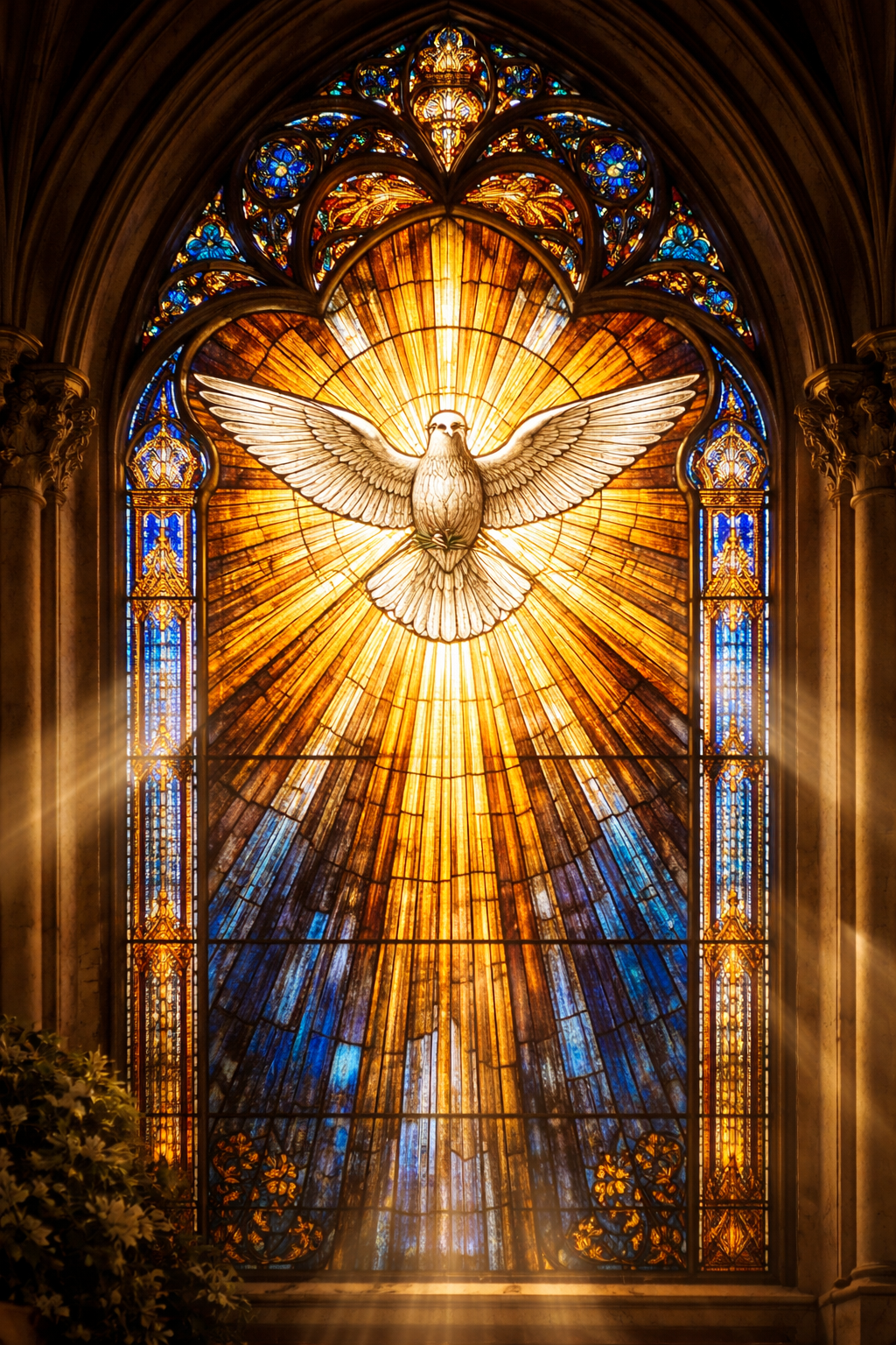 Bíblia aberta com vela acesa ao lado, representando o estudo dos dons espirituais