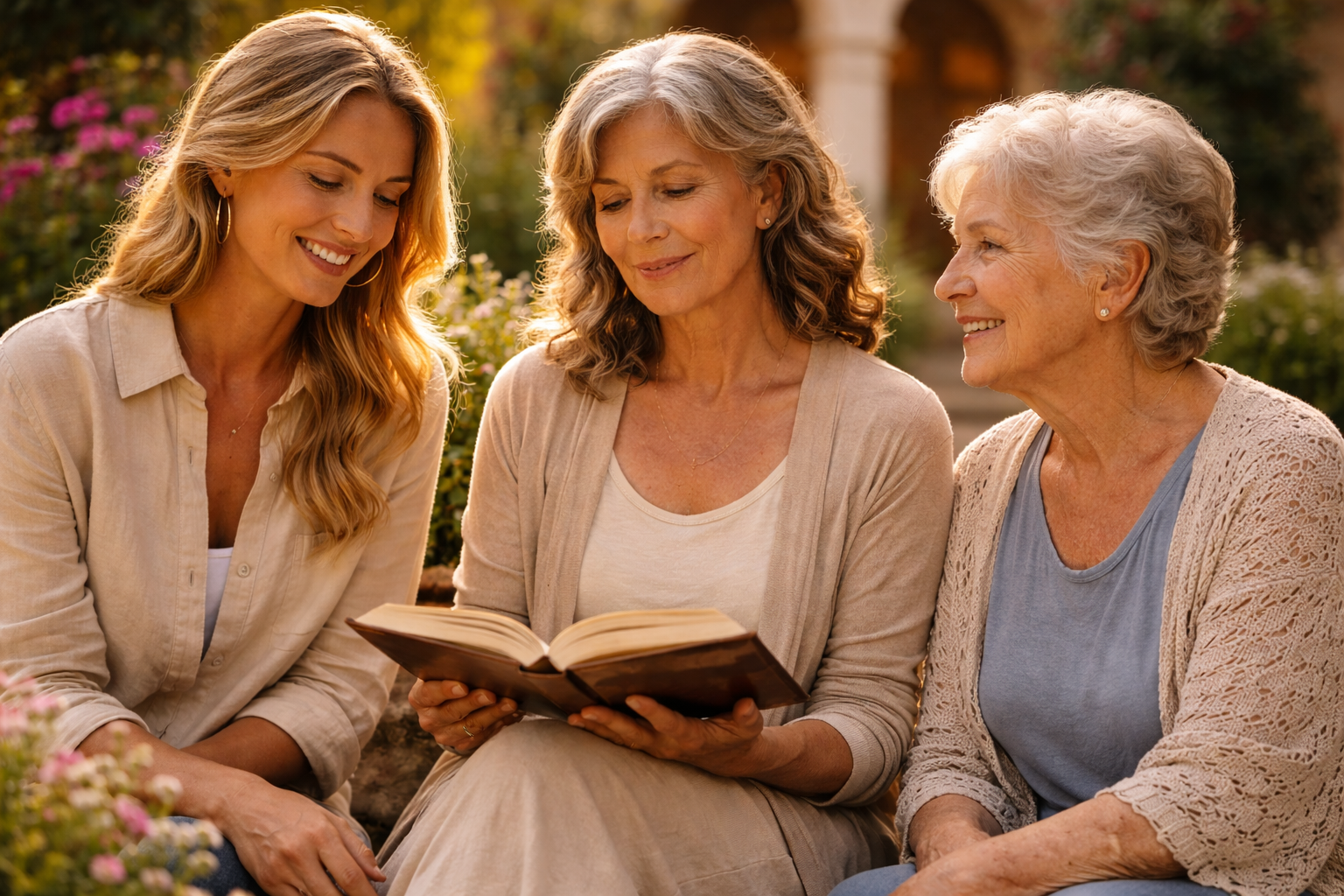 Mulher forte da Biblia em cenario historico com expressao de coragem e fe